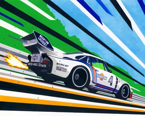 Race-Car-paint-by-numbers