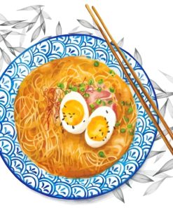 Ramen Flavor Fun Paint By Numbers