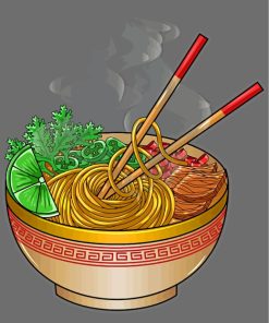 Ramen Noodles Art Paint By Numbers