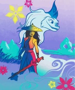 Raya Disney Animation Paint By Numbers