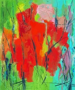 Alma Thomas Red Abstraction Paint By Numbers