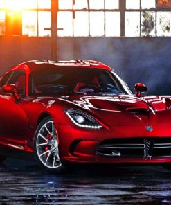Red Dodge Viper Cars Paint By Numbers