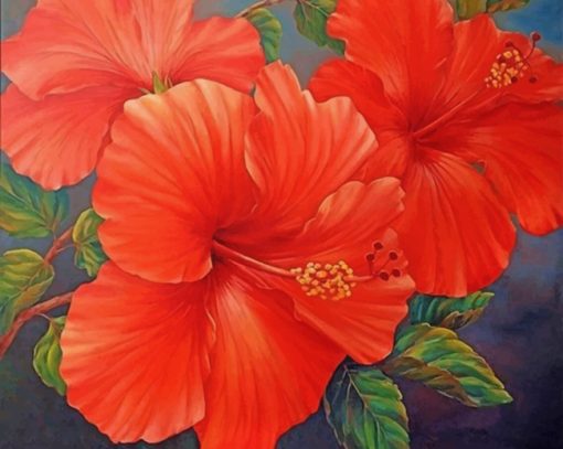 Red-Hibiscus-paint-by-number