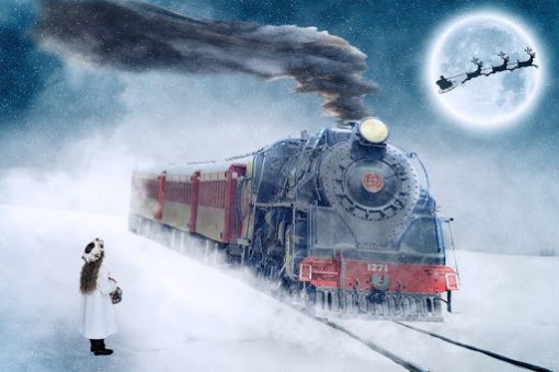 Red-Train-In-Snow-DIY-Engines-Paint-By-Numbers-PBN-23442