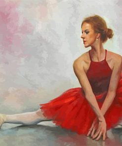 Red Ballet Dance Paint By Numbers