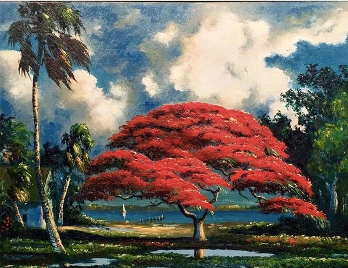 Finalizing Redwoods Nature Scenery Paint By Numbers