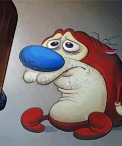 Ren and Stimpy Cartoon Paint By Numbers