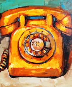 Vintage Retro Phone Paint By Numbers