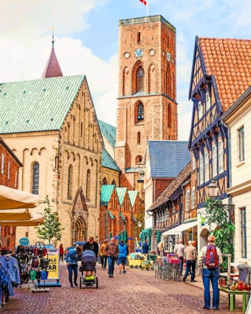 Ribe-Cathedral-denmark-paint-by-numbers