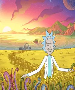 Cartoon Rick Sanchez Paint By Numbers