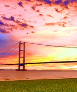 River Humber Bridge Scenery Paint By Numbers