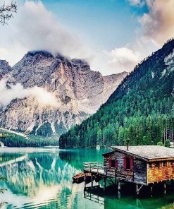 Riverside Lake Landscape Paint By Numbers