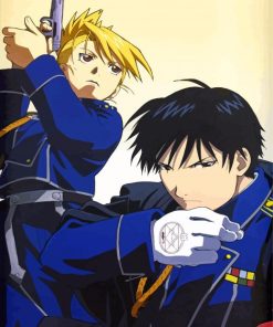 Riza Hawkeye and Roy Mustang Fullmetal Paint By Numbers