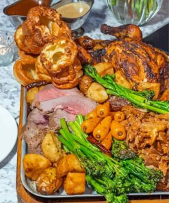 Roast Dinner Feast Paint By Numbers