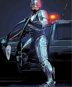 Robocop Science Fiction Paint By Numbers