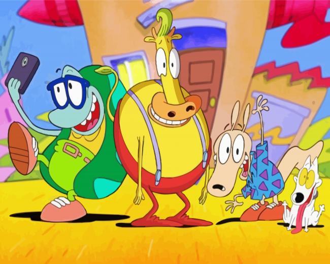 completed Rocko's Modern Life Favorites Artwork