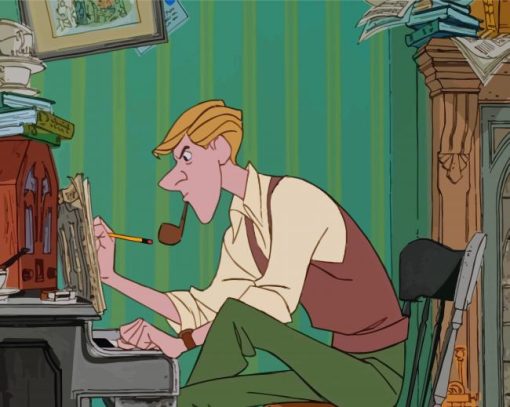Roger-one-hundred-and-one-Dalmatians-animation-character-paint-by-number