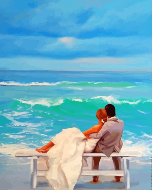 Romantic-Couple-By-Beach-paint-by-numbers