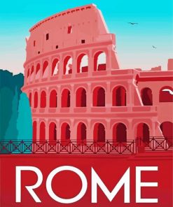 Rome Colosseum Travel Paint By Numbers