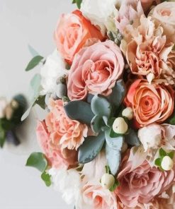 Wedding Pink Rose Paint By Numbers