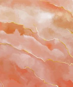 Rose Pink Marble Paint By Numbers