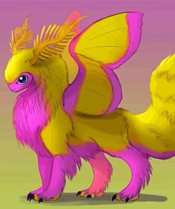 Rosy Maple Moth Artistry Paint By Numbers