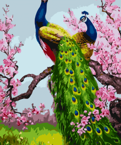 Royal Peacock Elegance Paint By Numbers