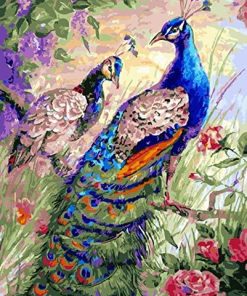 Majestic Peacock Birds Paint By Numbers