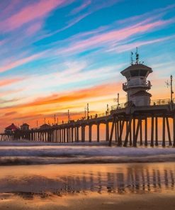 Colorful Seascape Sunset Paint By Numbers