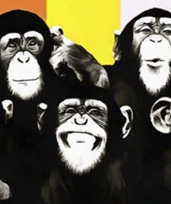 Funny Monkey Paint By Numbers