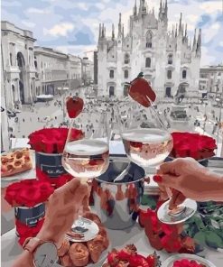 Milan Cathedral Cityscape Paint By Numbers