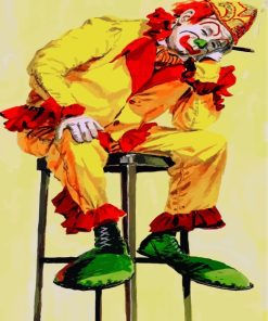 Sad Circus Clowns Paint By Numbers