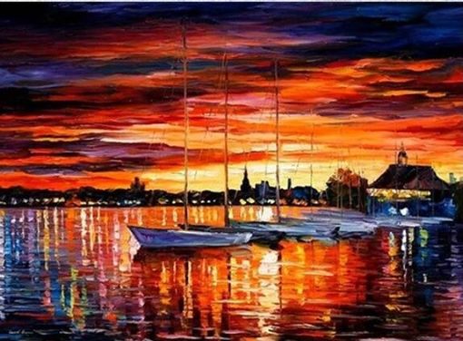 Sailboat-Night-paint-by-numbers