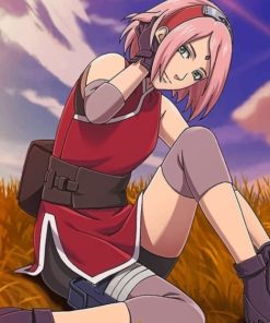 Sakura Haruno Anime Paint By Numbers