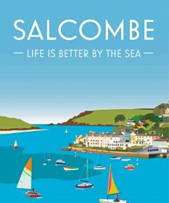 Salcombe England Scenery Paint By Numbers