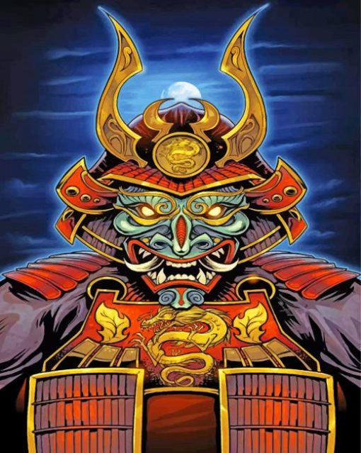 Samurai-paint-by-number