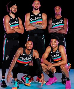 San Antonio Spurs Basketball Paint By Numbers