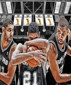 Tim Duncan San Antonio Spurs Paint By Numbers