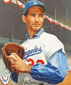 Sandy Koufax Baseball Legend Paint By Numbers