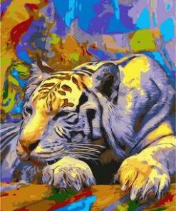 Colorful Tiger Wildlife Paint By Numbers