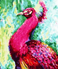 Peacock Birds Painting Guide Paint By Numbers