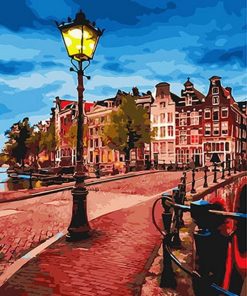 Amsterdam Canal City Streets Paint By Numbers