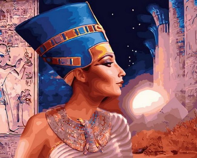 Nefertiti Egyptian Queen Paint By Numbers