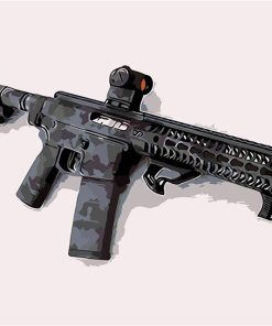 Automatic Rifle Military Paint By Numbers