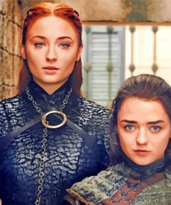 Sansa and Arya Stark Game of Thrones Paint By Numbers