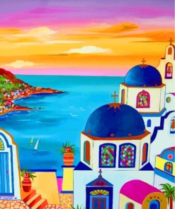 Experience Santorini's Allure Paint By Numbers