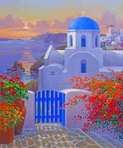 Santorini Thira Experience Paint By Numbers
