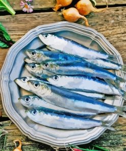 Colorful Sardines Paint By Numbers