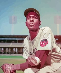 Satchel Paige Baseball Icon Paint By Numbers