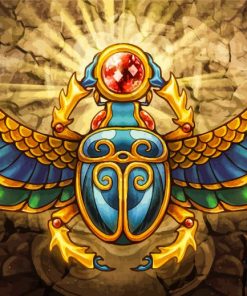 Scarab Crystal Masterpiece Paint By Numbers
